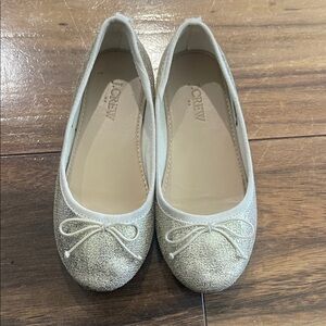 J. Crew Textured Cream Loafers